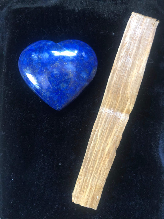 Lapis Lazuli Heart & Palo Santo
